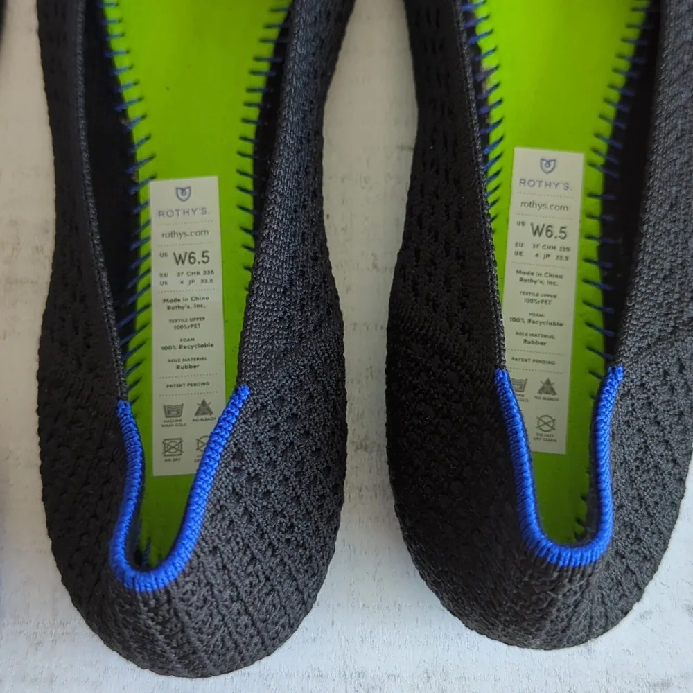 ❤️ ROTHYS HONEYCOMB ROUND TOE WOMEN'S FLATS SHOES - Picture 10 of 15